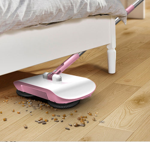 Hand Push SweeperOverview:
 
 Multi-Functional Sweeper Comes with a broom, dustpan, and trash bin 3 in 1
 
 Rotating brush-360 degree rotating brush ensure efficiency
 
 Application ARBA GlobalHome TechHand Push Sweeper Household Broom Dustpan Mop Floor All-in-one MachineHomeTech Hub